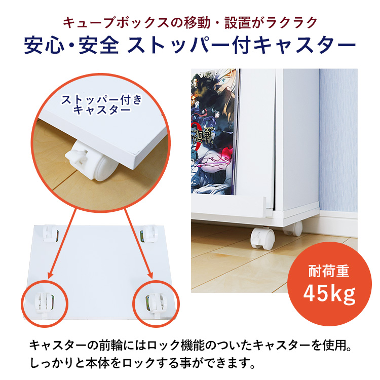 コレクションキューブボックス専用オプションキャスター台