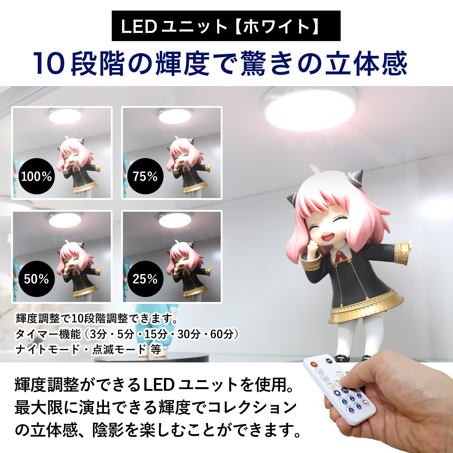 キューブボックス CCB CubeboxCCB ワイド幅76cm ガラス引き戸タイプ 本体+背面ミラー+LEDユニットセット