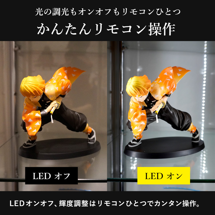 [オプション] ガラスコレクションケース JONY オプション ホワイトLEDユニット 地球家具 ジョニー