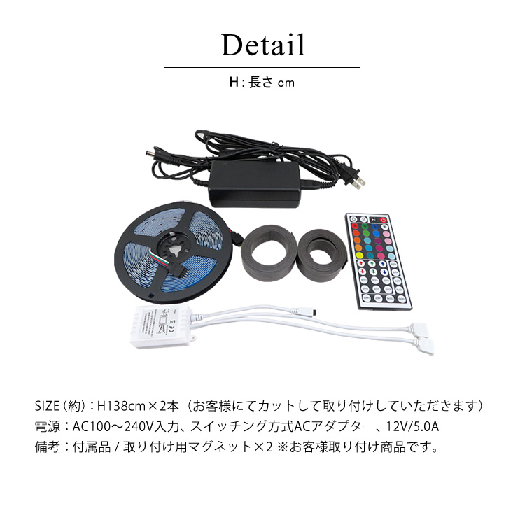 ガラスコレクションケース JONY コーナー 三角形専用LEDユニット 仕様