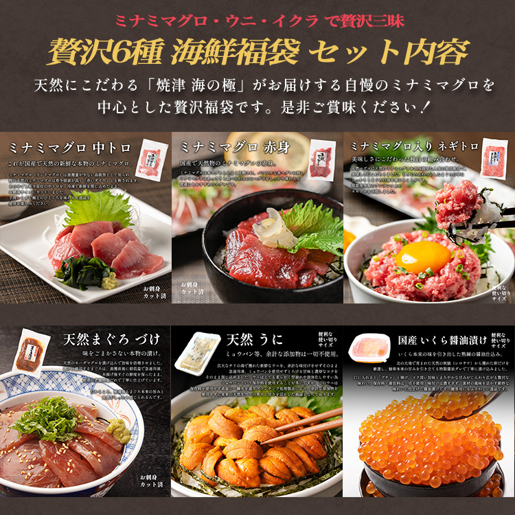 本場海の幸6品セット中トロ入り豪華海鮮福袋