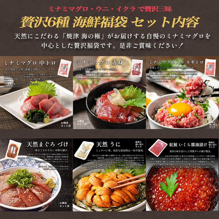 本場海の幸6品セット中トロ入り豪華海鮮福袋