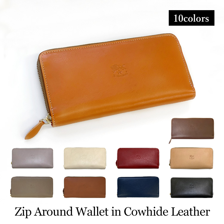 イルビゾンテ IL BISONTE 財布 ラウンドファスナー 長財布 SZW033 レザー レディース メンズ プレゼント 9カラー IL BISONTE Zip Around Wallet in Cowhide Leather 9colors