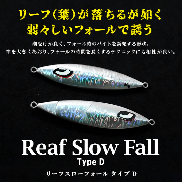 リーフスローフォール タイプD お買得6個セット メタルジグ ルアー ジギング ジグ  カンパチ ハタ クエ 根魚 カサゴ 釣具 BAKSTORM バクスト