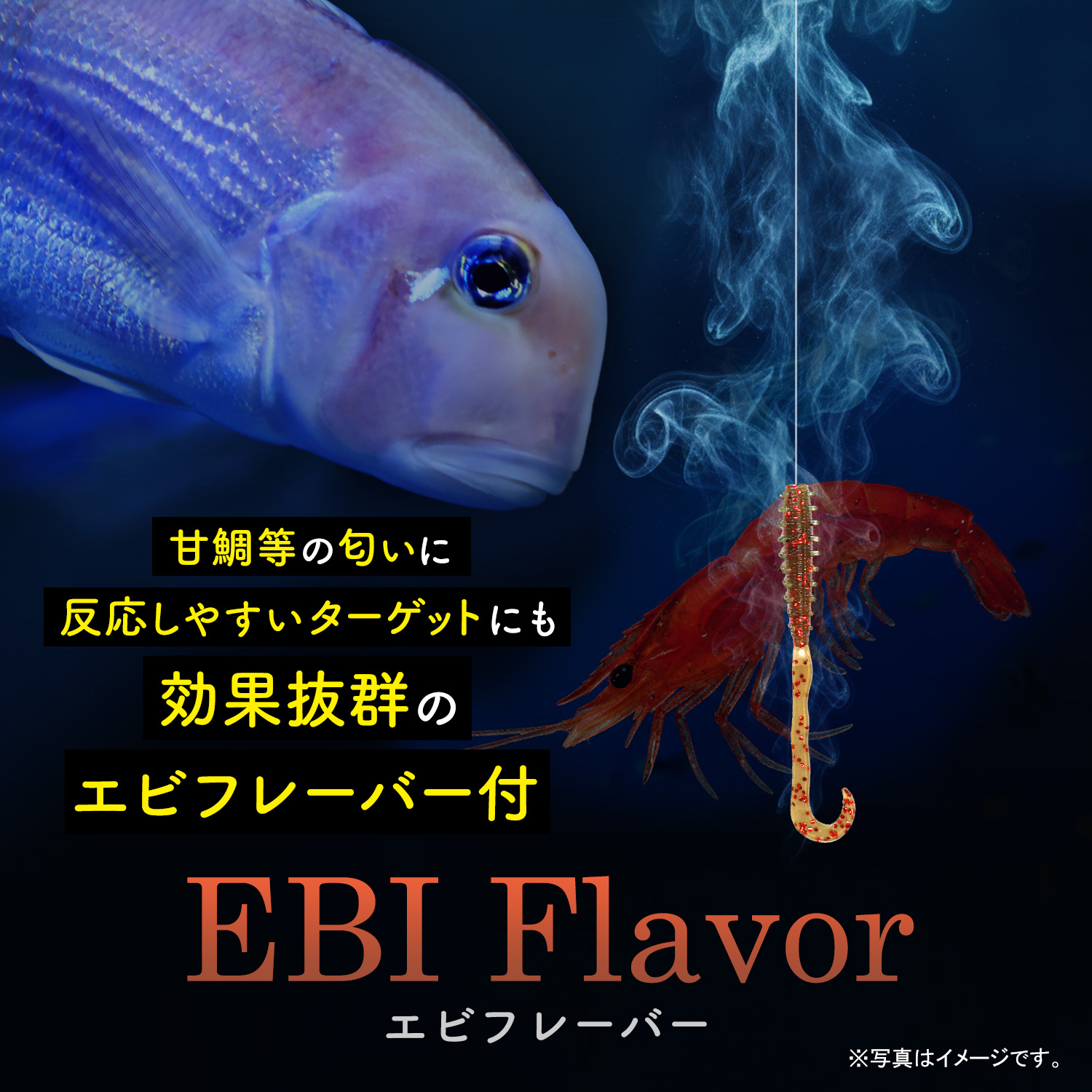 BAKSTORM バクスト タイラバ トレーラー バチコン 用 ワーム エビ匂い